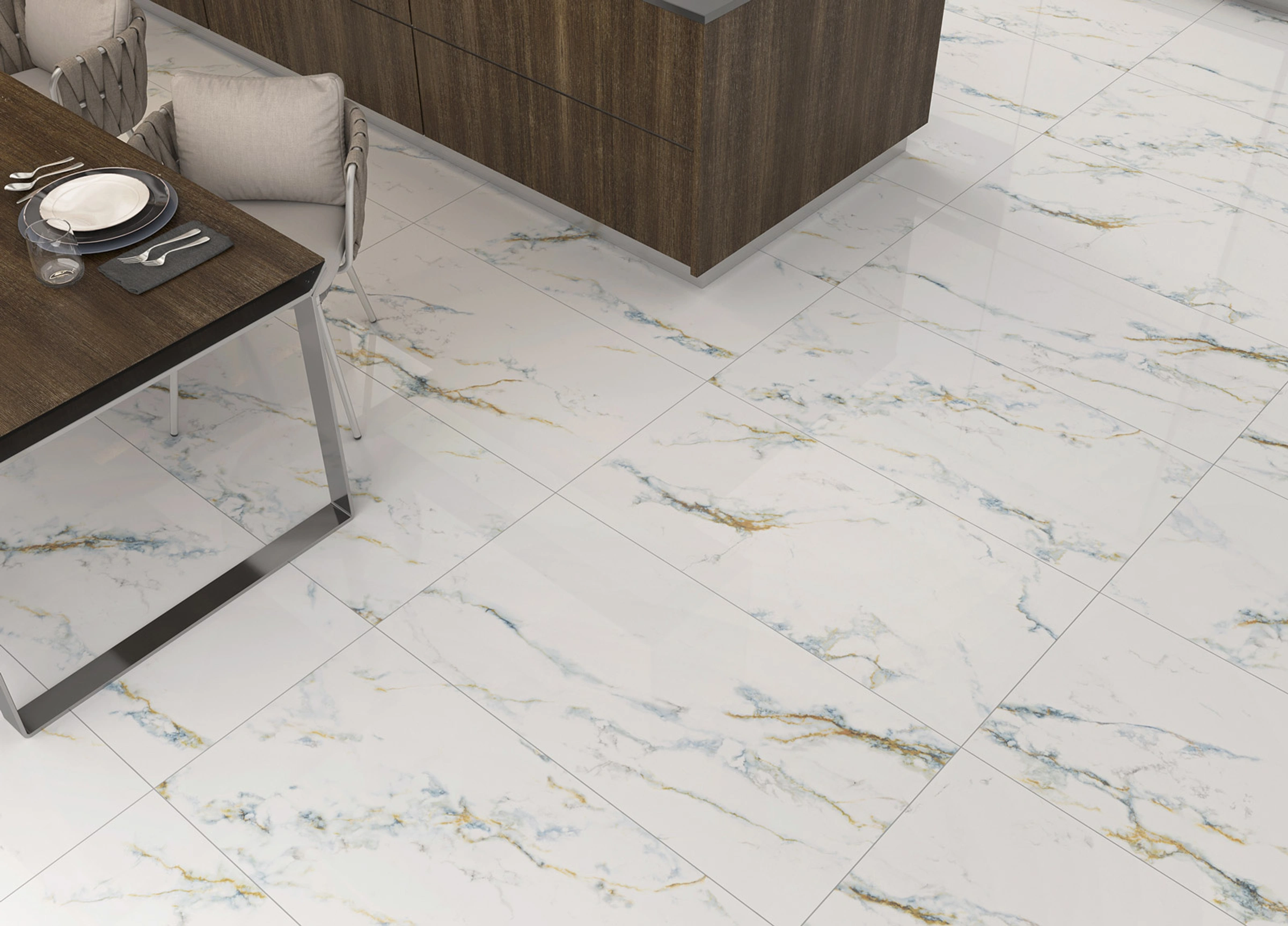 Calacatta Blue Veins - Vitrin Modeli 2